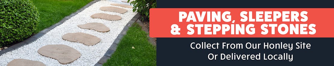 Our full range of stepping stones are available from our Honley site & delivery!