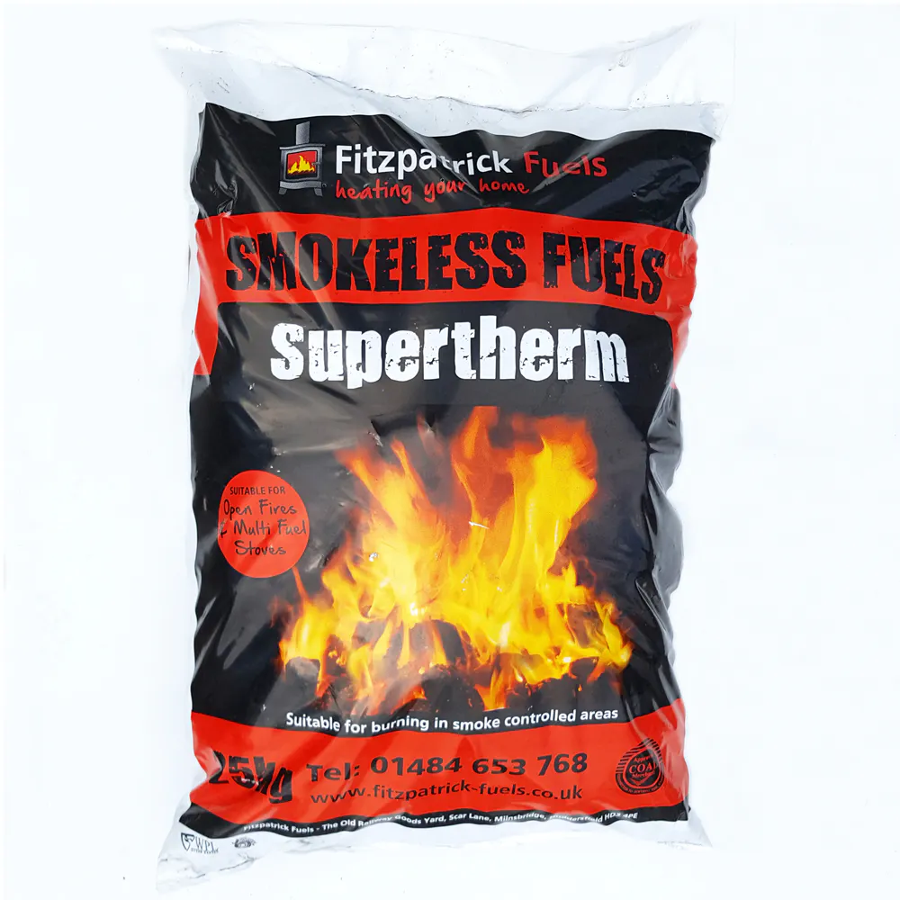 Supertherm Smokeless Fuel (25kg) | Fitzpatrick Fuels Huddersfield