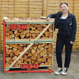 Jumbo Crate, 4 Rows, 1.5m3 Kiln Dried Birch Logs - Delivery From 4th Sept