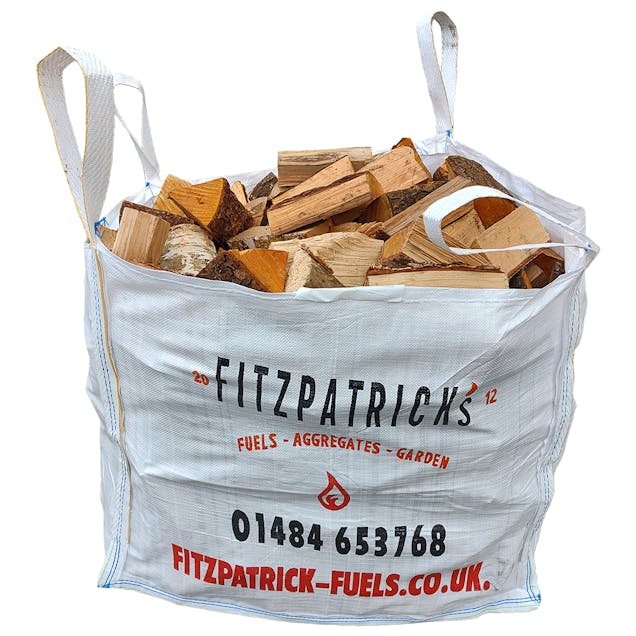 Builders Bag of Kiln Dried Birch & Black Alder 8" Logs