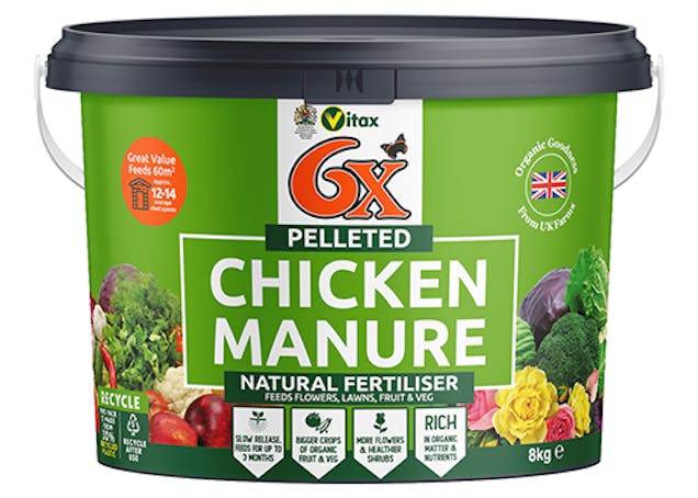 6X Chicken Manure Fertiliser